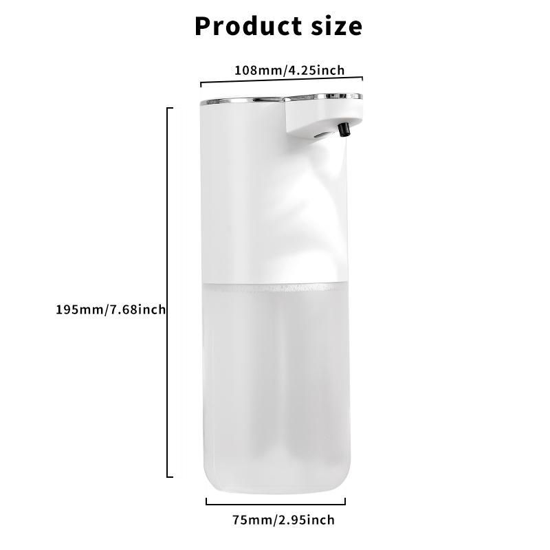 Neuer Wandmontierter Automatischer Seifenspender Schaum Smart Handwaschmaschine 380ml Flüssig Wiederaufladbar Badezimmer Induktionssensor