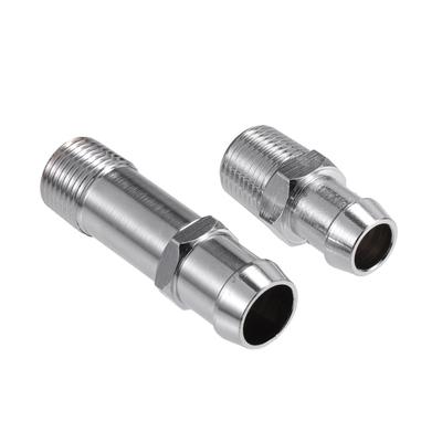 X AUTOHAUX 1 Set Car Heater Hose Fitting Replacement 1/2" NPT Chevy Chevel Camaro Metal