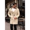Men's Premium Epaulette Trench Coat Topcoat