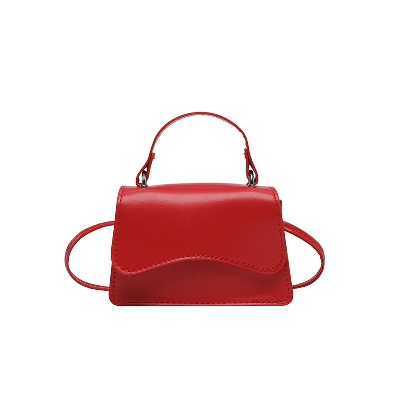 Solid color candy color fashionable retro small square bag women's niche design versatile personality casual senior messenger bag