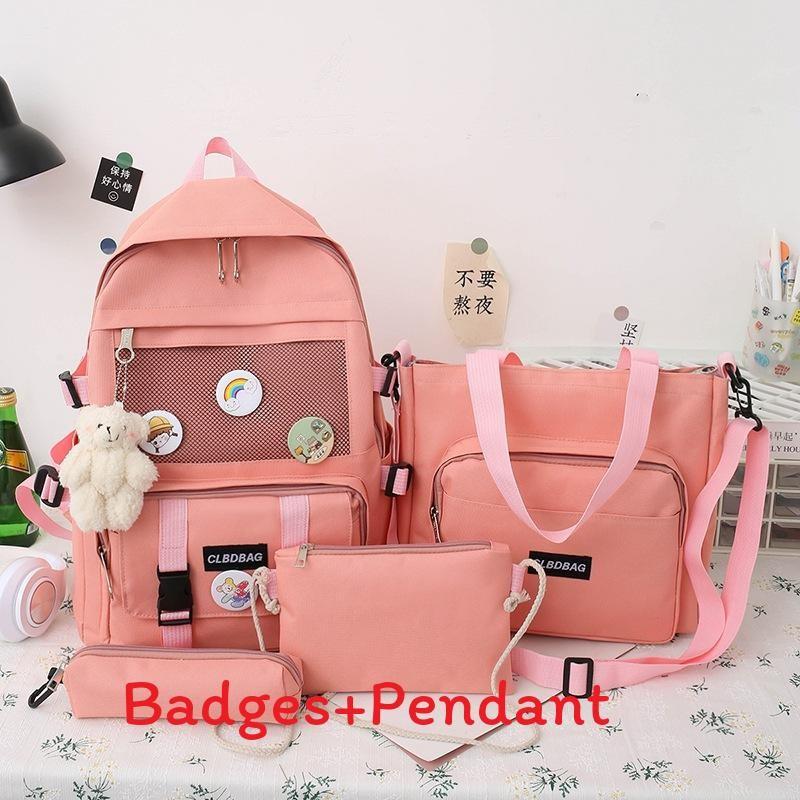 Practical School Cute Backpack Set With Waterproof Design For Boys And Girls