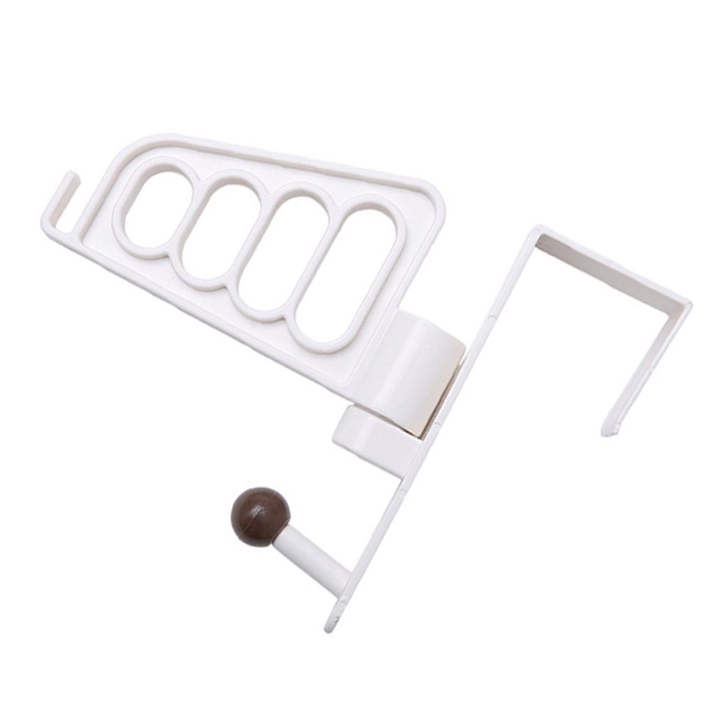 Over The Door Hanger 4 Holes Good Bearing Cloth Hook Holder Space Saving Organizer for Home