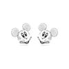Disney100 Mickey Mouse Mickey Stud Earrings Women's Silver 5668781