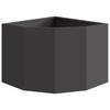 Corner Planter Black 45 x 45 x 35 cm Steel
