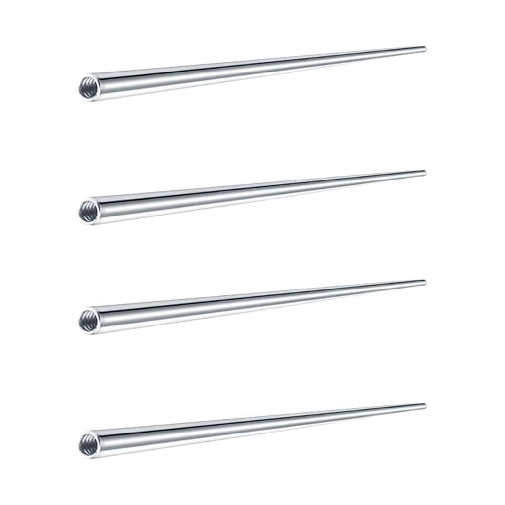 4x Threaded Taper for Jewelry Piercing Tool Stainless Steel Ear