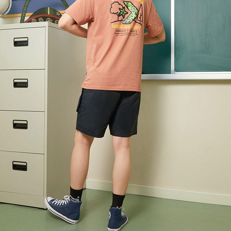 Men's Shorts Converse Casual Shorts Men's Black Moderate
