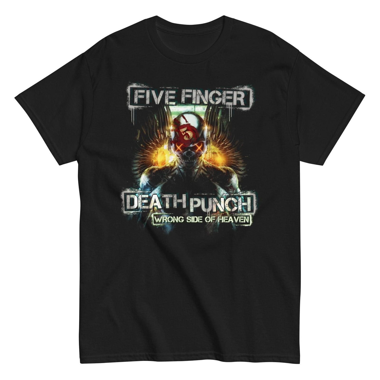 MerchMoment Five Finger Death Punch Bot Heaven T-Shirt T-Shirt Black New S