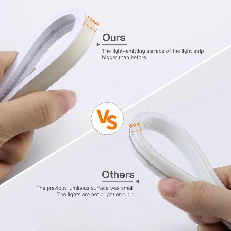 5v Usb Strip Led Neon Lights Touch Dimmable Cob Neon Tape Sign 320ledm Silicone Tube Ribbon For Home Kitchen Cabinet Night Lamp