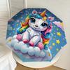 1PC Unicorn Cloud Umbrella-8-Rib Reinforced Portable Folding Travel Suitable for All Seasons Outdoor Daily Use Is an Ideal Choice -F389