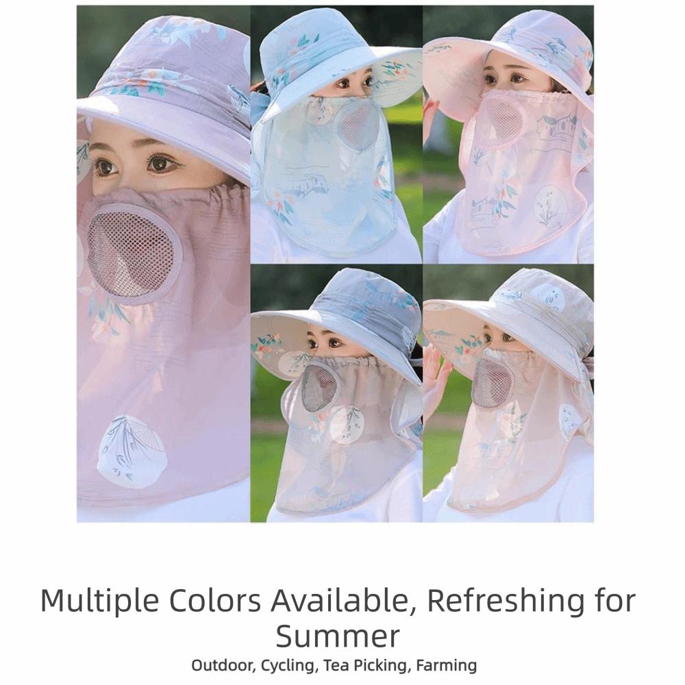 Neck Flap Fishing Hat UV Protection Outdoor Working Cap Folding Hat Sun Hat Fishing