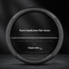 Universal Nappa Leather Steering Wheel Cover - Ultra-Thin, Anti-Slip, Breathable, Sweat-Absorbent for All Seasons