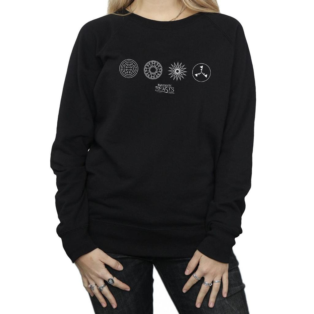 Fantastic Beasts Womens/Ladies Circular Icons Sweatshirt