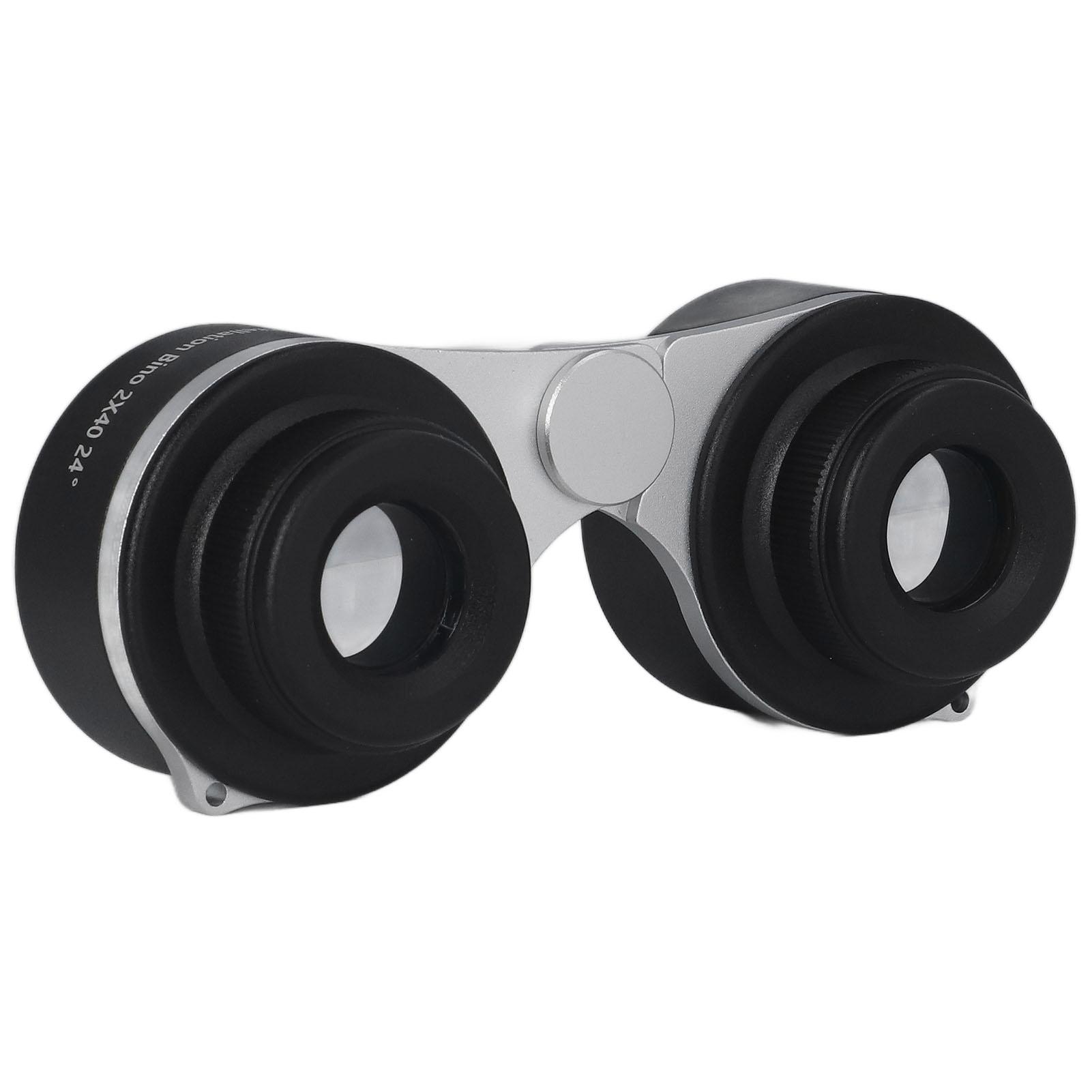 

2x40 Binoculars Compact Portable 2x Magnification HD Full Optical Lens Binoculars with Lanyard