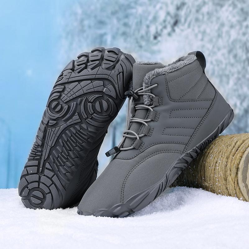 Snow Men's Boots Flat Booties For Men Platform Ankle Boots Warm Fur Men's Winter Shoes Fashion Footwear Men's Work Shoes