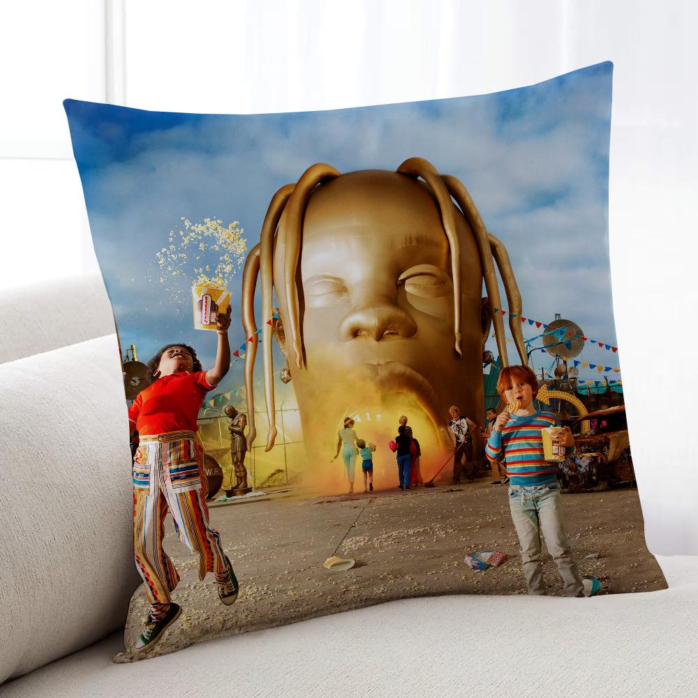 

TTravis SScot Rapper cushion cover Home Bedding Sofa living Room pillowcase Simple Soft Skin Cushion Cover Party Gift 30x30cm
