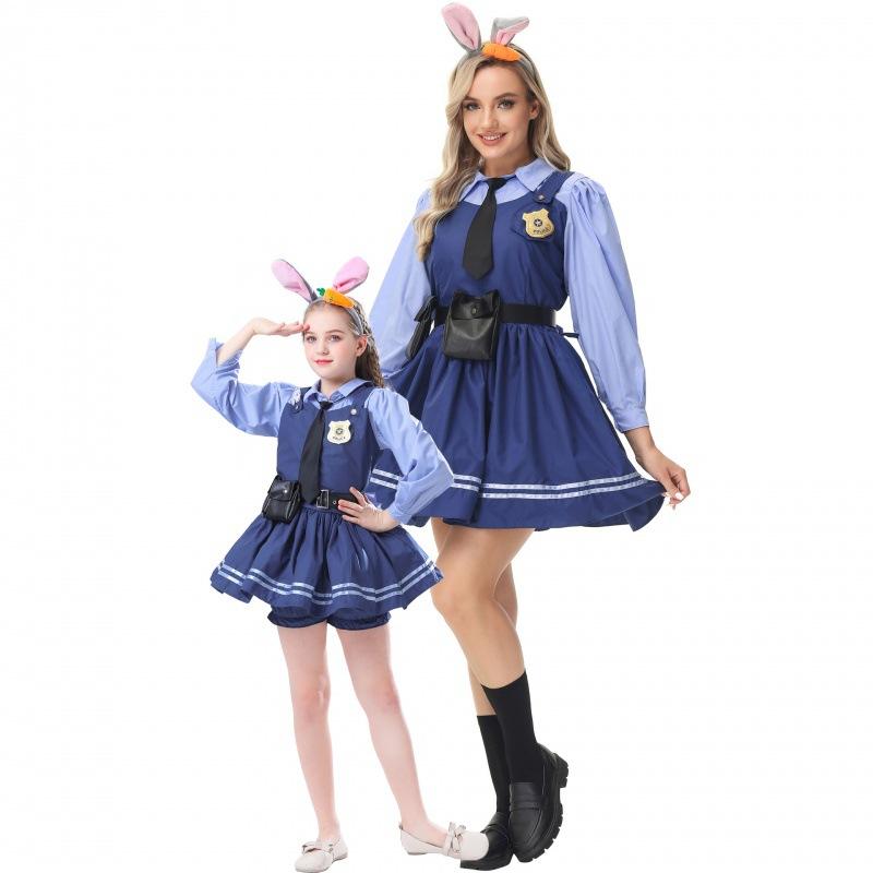 Judy Mxl Comfortable Hopps Police Uniform From Zootopia For Roleplaying Womens
