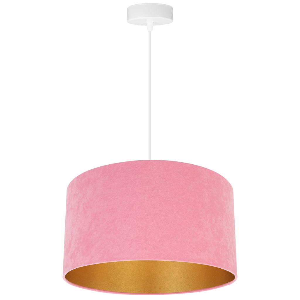 Hanging Lamp Ceiling Chandelier Golden Velvet Lampshade