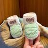 Winterverdickte Neugeborenen-Babyschuhe Babyweiche Gummisohle Kleinkindschuhe warm halten für 3-6-12 Monate, um gestapelte Baumwollschuhe zu verhindern