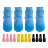4 Pcs Dog Shoes for Small Dogs, Soft Anti-Slip Puppy Boots Paw Protectors for Hot Pavement, Hardwood Floors, Winter Snow Hiking