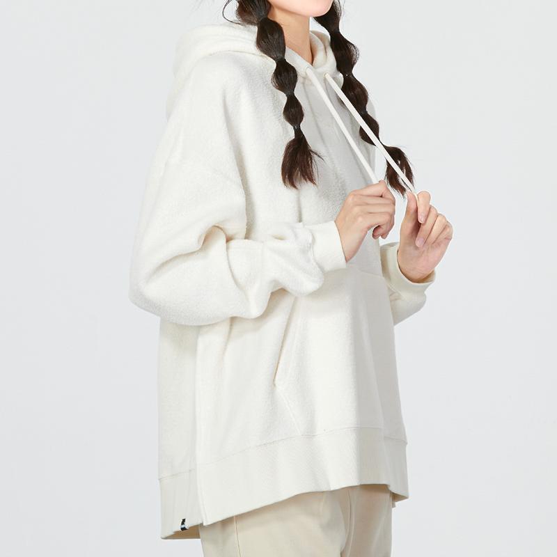 PUMA Winterized Sports Casual Pullover Hoodie Women Tops White 672132-65
