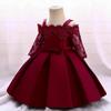 0-10 Years Baby Girl Wedding Dress 1st Birthday Dress For Christmas Kids Clothes Child Christening Princess Evening Clothing