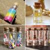 1/5/7/8/10/12/15/20ml Mini Clear Glass Bottles with Cork Stoppers Message Wishing Drifting Bottle Empty Spice Bottle Jars Gifts
