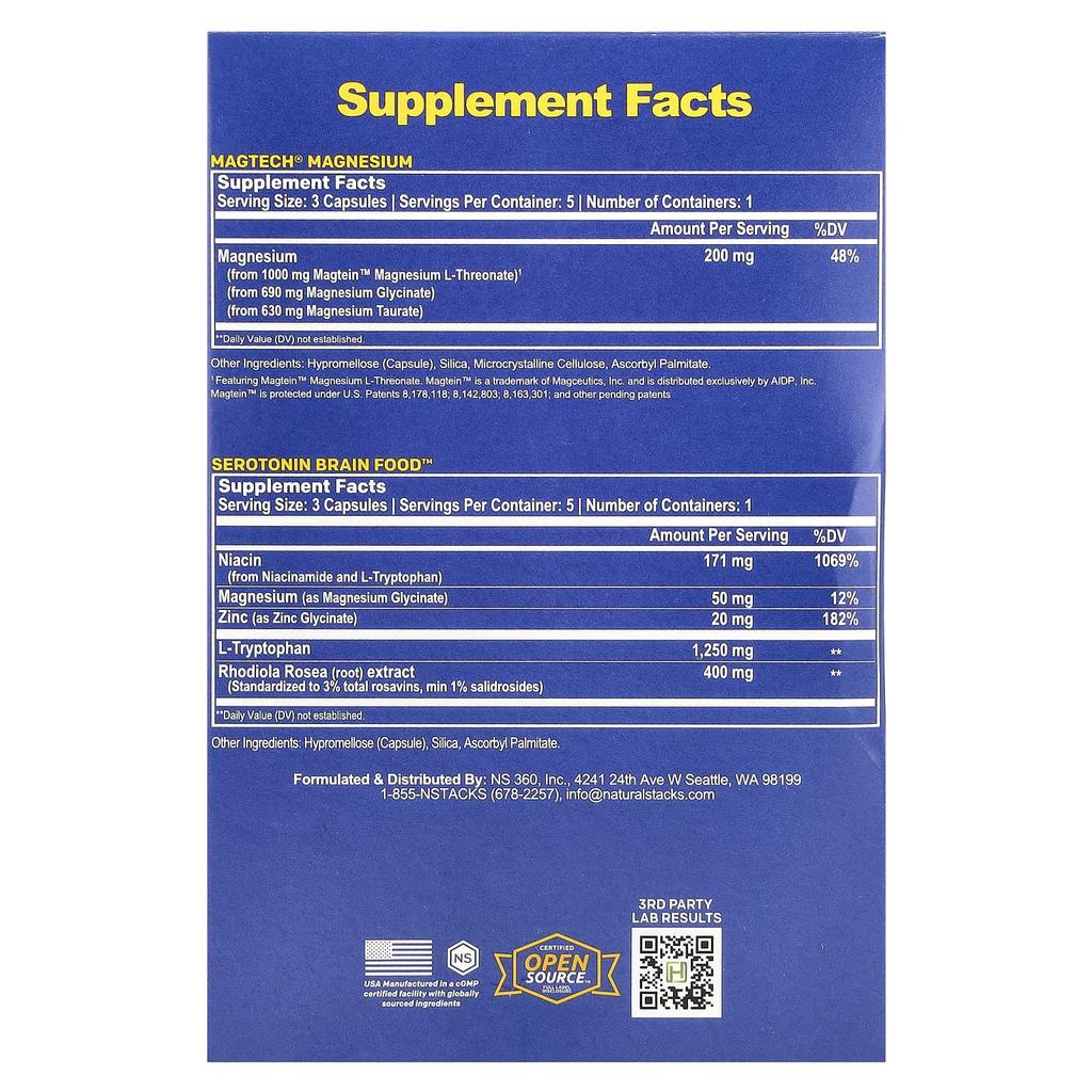 Mood Stack, 15 Veggie Capsules