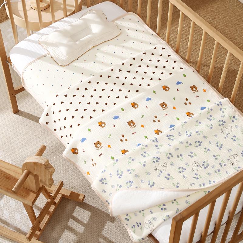 Washable Large Incontinence Pad: Waterproof, Breathable Cotton Bed Sheet for Newborns & Menstrual Use