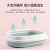 Pet Cat Cleaning Bath Basin Semi-Closed Cat Litter Box Anti Splash Toilet Sandbox Bedpans Cat Supplies For Daily Cat Toilet Use