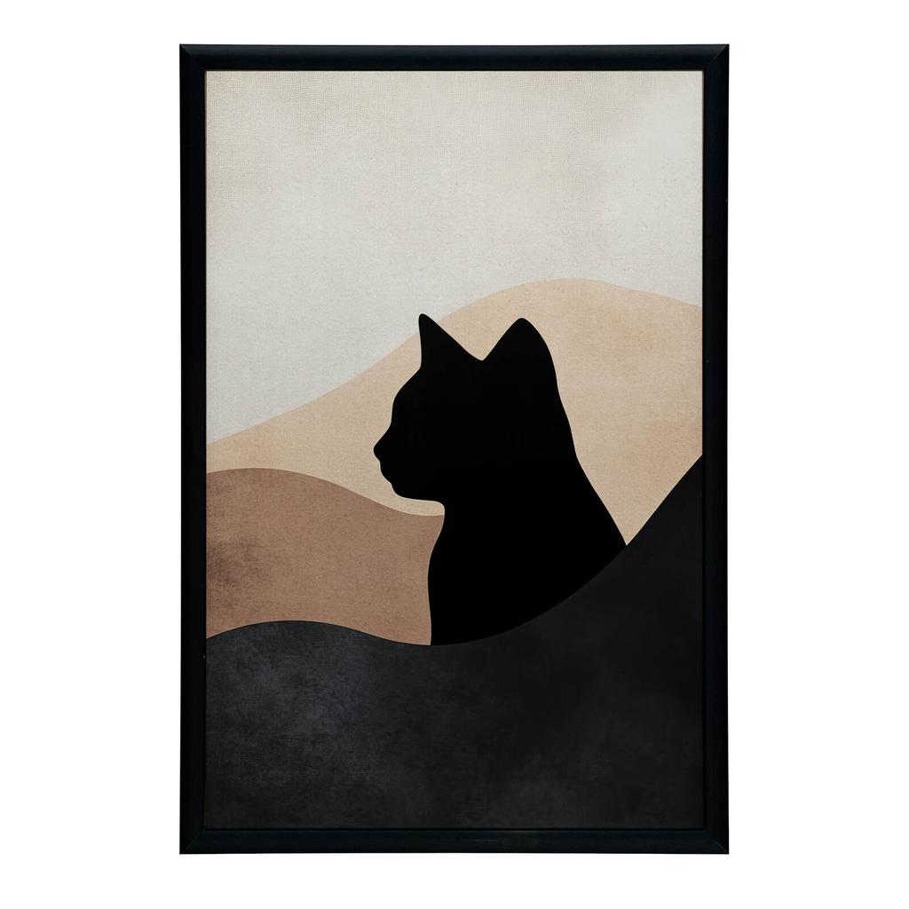 Kocie Wzgórza Kocie Wzgórza, 70X100 Cm, Rama Aluminiowa Czarna, Papier Matowy 230 Gsm