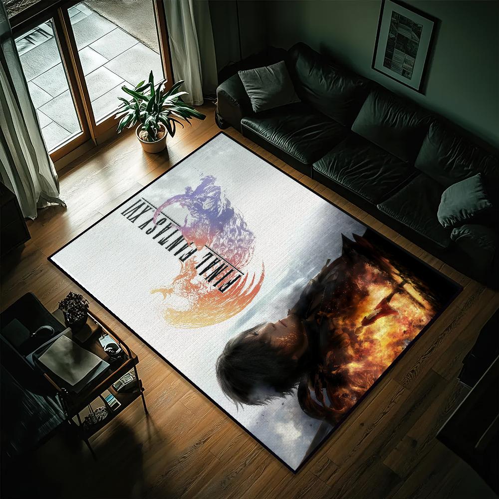 Spiel F-Final Fantasy XVI Kleiner Teppich Bettseite Küche Bad Wohnzimmer Zuhause Haus Schlafzimmer Bodenmatte Fußmatte Teppich Dekoration