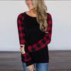 Elegant Ladies Long Sleeve Blouse Premium Quality Striped Plaid Loose Casual T Shirt
