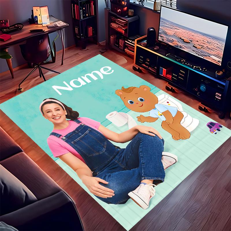 Custom personalization Ms. Rachel Print Area Rug - Soft, Washable Non-Slip Indoor Mat,Living Room,Home&Office Decorative Rug