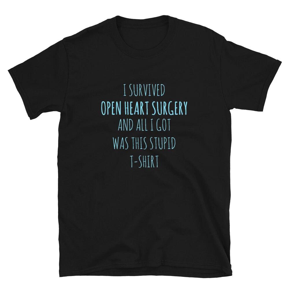 Open Heart Surgery Get Well Soon Recovery Gift T-Shirt 3XL