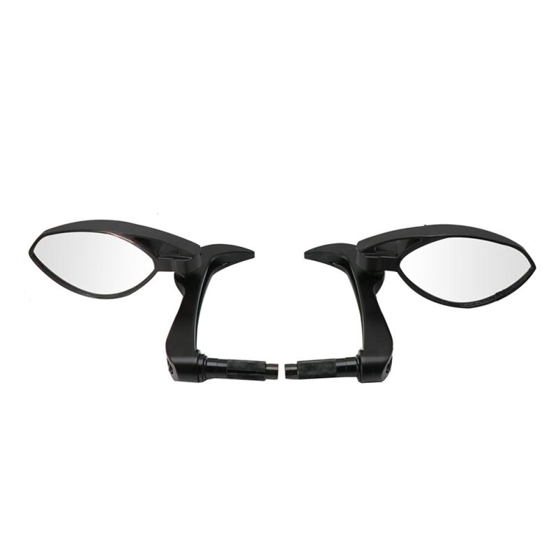 1 Pair Motorcycle Rearview Mirrors With Handguard 2-in-1 Handlebar Reversing Mirror Universal