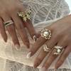 Romantic Waterdrop  Cubic Zirconia Crown Finger Ring for Women Luxury Bright Rainbow Zircon Ring Wedding Party Jewelry Gifts