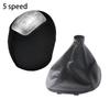 Sleek Black Leather Gear Shift Knob Gaiter Boot Compatible with For IVECO For DAILY V VI Models 2008 2017 Modern Design