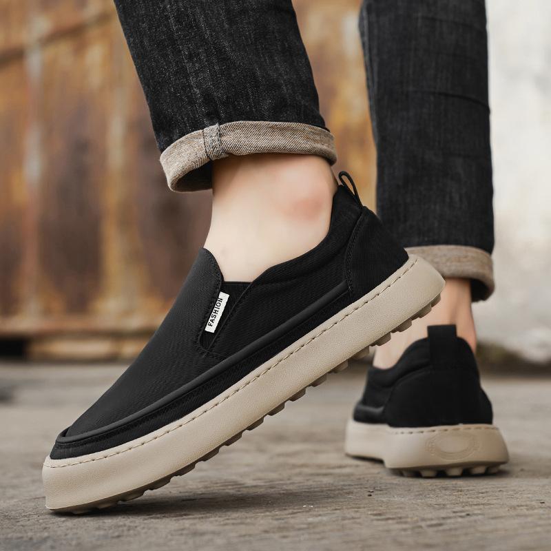 Men's shoes breathable casual low-top board shoes men's summer new outdoor one-pedal thick-soled lazy sports trendy shoes