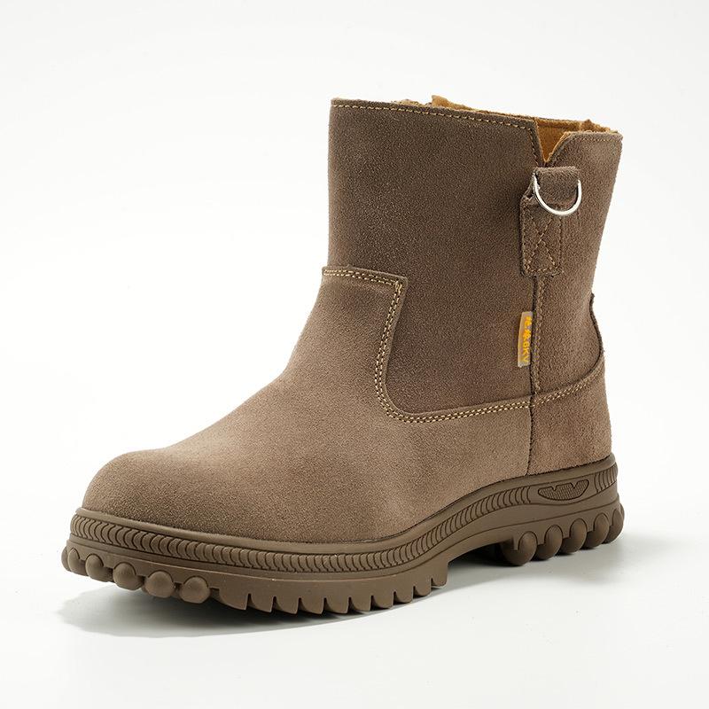 

Новые зимние шерстяные защитные ботинки: Ударопрочная и устойчивая к проколам, теплая, нескользящая, морозостойкая уличная рабочая обувь Sand Wool Boots 22-M; Size 46