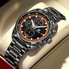 OLEVS Men's Quartz Watch, Popular, Stylish, Multi-Function Watch with Stainless Steel, Waterproof, Date Display, Analog, Fashionable, Student or Offic