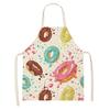 Ice Cream Donut Pattern Kitchen Apron Home Kitchen Cooking Cooking Linen Stain Resistant Chef Sleeveless Apron