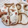 Fashion Cute Rabbit Printed Pet Dog Clothes Winter Warm Pet Supplies Teddy Bear Coat with Velvet Jacket Puppy Clothes Vest Gift
