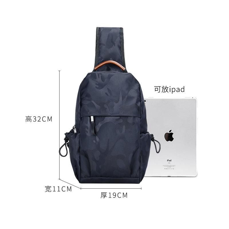 Chest Bag Backpack Large Capacity Casual Fanny Pack Shoulder Bag Sports Messenger Bag Men'S Bag
