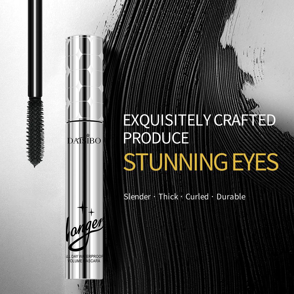 Longer Spray Silver Mascara Waterproof Sweat Resistant Thick Extended Warm Water Makeup Remover No Smudging No Clumping Mascara Beauty