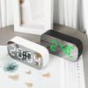 Minimalist LED Digital Display Alarm Clock with Mirror Surface for Students and Children - Model 6637.