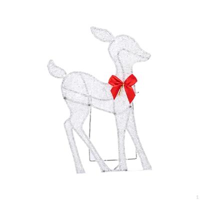 Weihnachts Rentier Dekoration Außen Beleuchtetes Reh Leuchtende Figuren für Draußen Festival