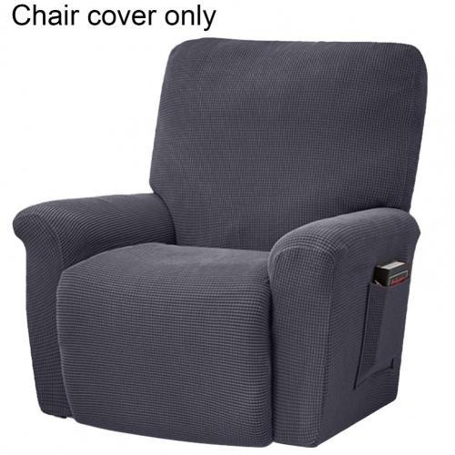 2021 New Recliner Cover Stretch Soft Polyester Non Slip Side Pocket Jacquard Cover for Home Universal Chair Cover Sofa Towel
