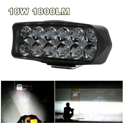 18W 1800LM Motorcycle Headlight Scooter Fog Spotlight LED Spot Light White DRL