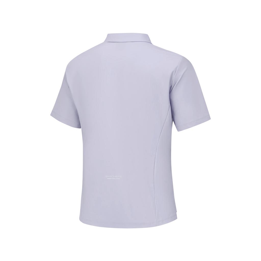 Skechers Solid Moisture-Wicking Breathable Polo Shirt Women tops P226W246-00FW