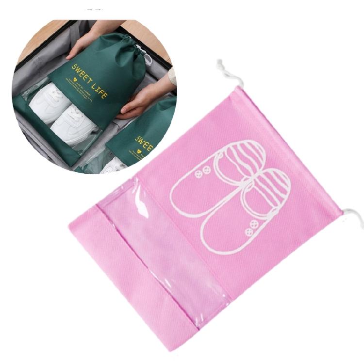 12Sets Color Shoe Bags with Secure Drawstring Shoe Storage Portable Lightweighted for Footwear Protector